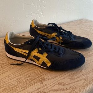 Onitsuka Tiger by Asics Dark Blue and Gold Sneakers